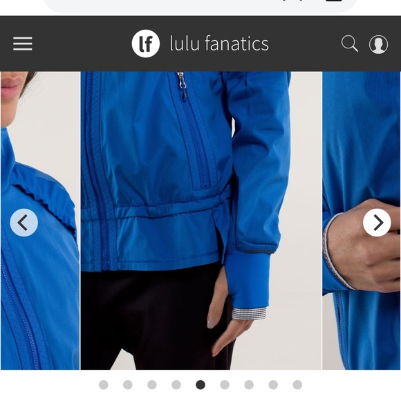 lululemon athletica Women's Blue Bandit Jacket - Picture 5 of 12